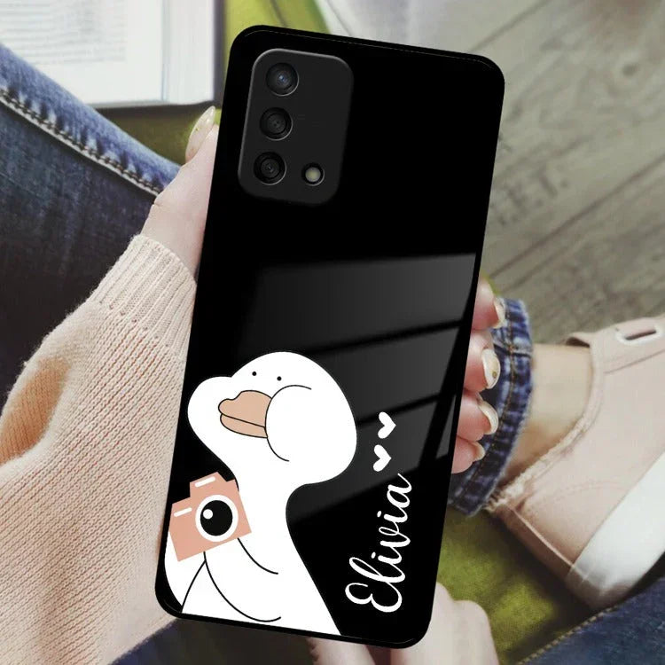 White Duck Glass Case Cover For Oppo - ShopOnCliQ