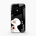 White Duck Glass Case Cover For Oppo Reno 15 5G