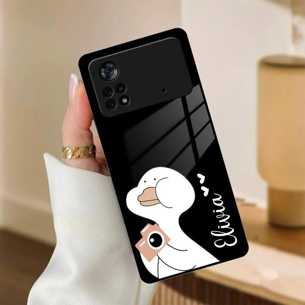 White Duck Glass Case Cover For Poco - ShopOnCliQ