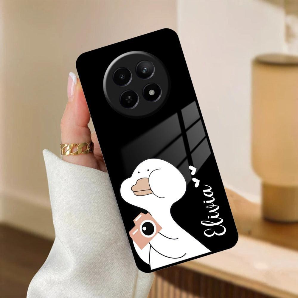 White Duck Glass Case Cover For Realme/Narzo - ShopOnCliQ
