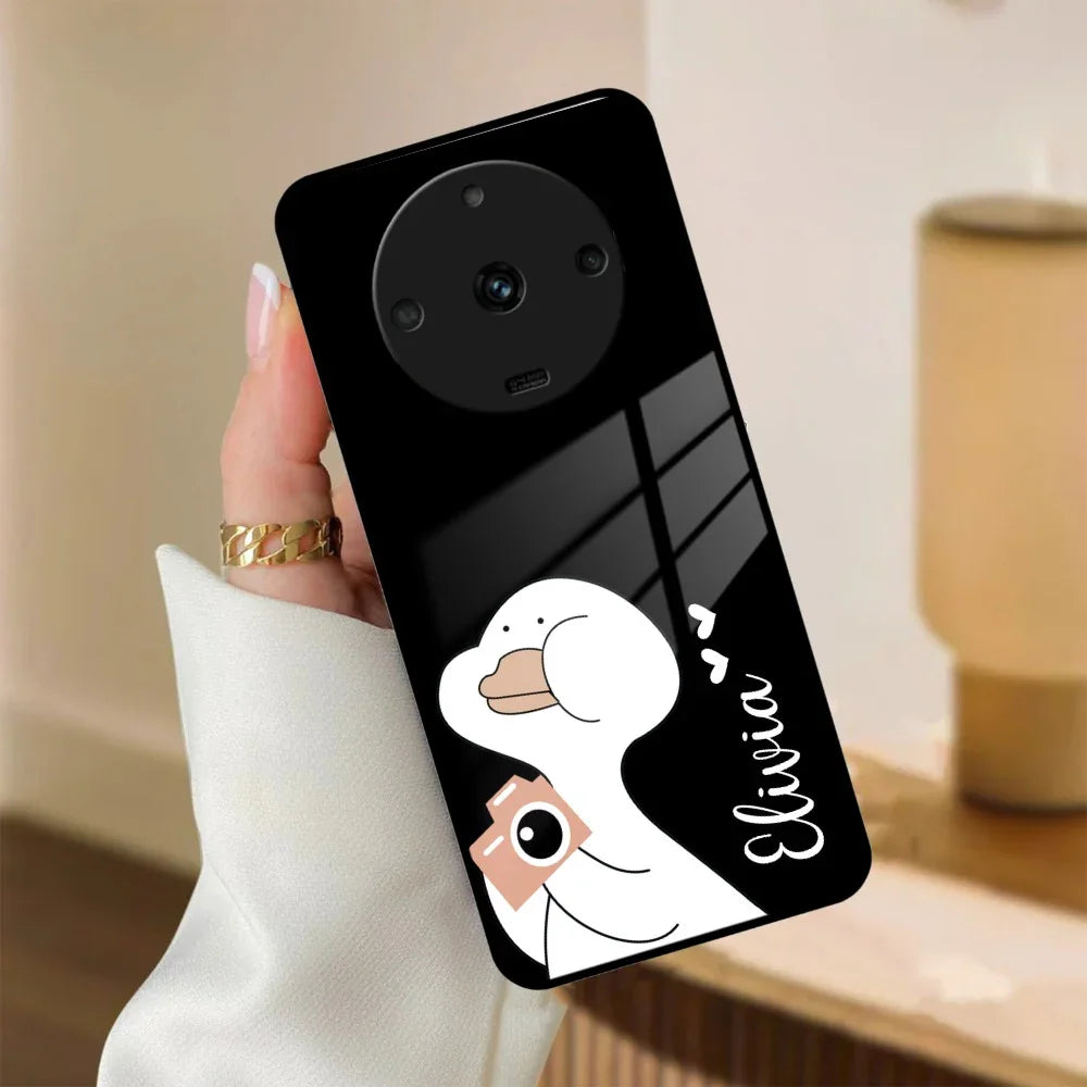 White Duck Glass Case Cover For Realme/Narzo - ShopOnCliQ
