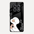 White Duck Glass Case Cover For Redmi Note 15 5G
