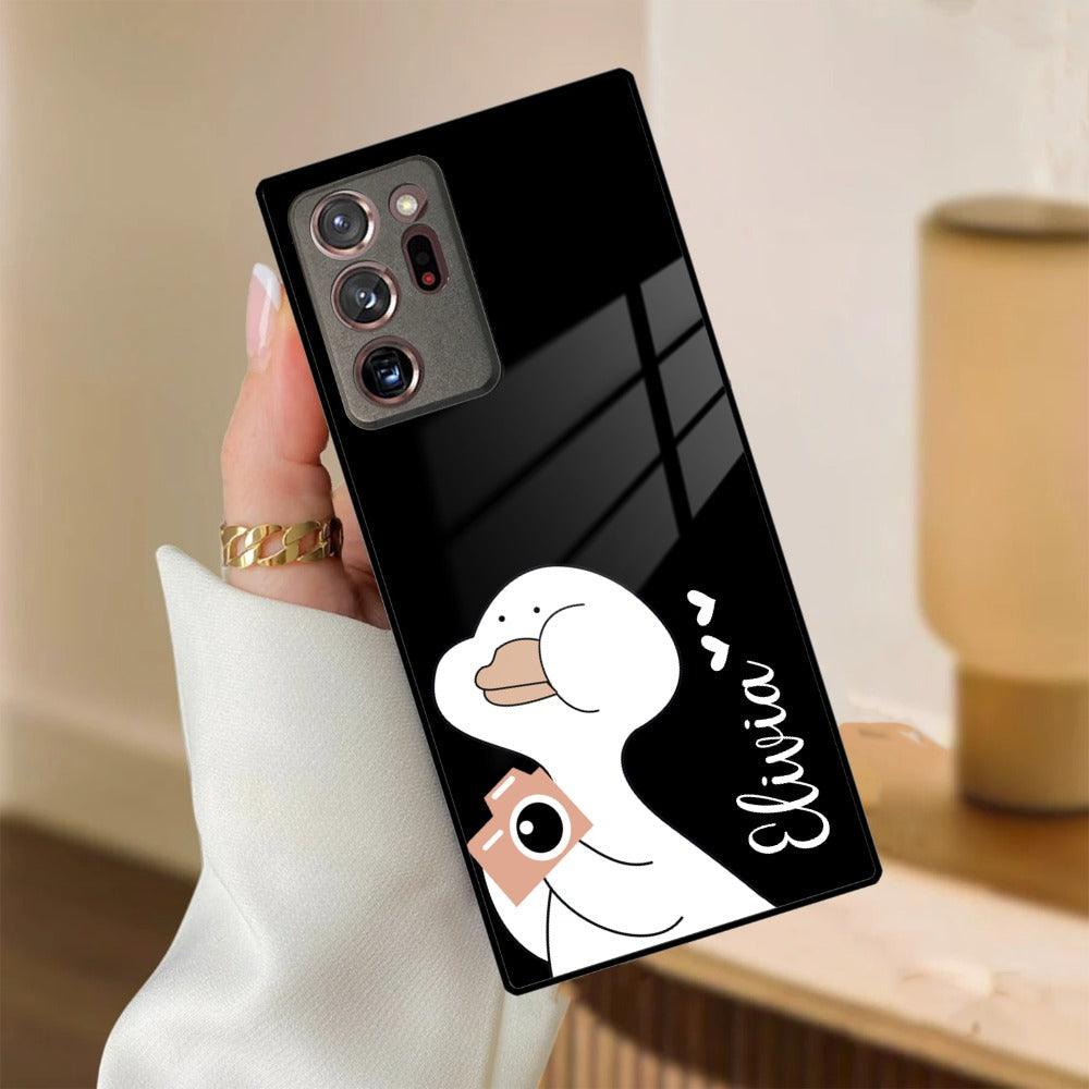 White Duck Glass Case Cover For Samsung - ShopOnCliQ