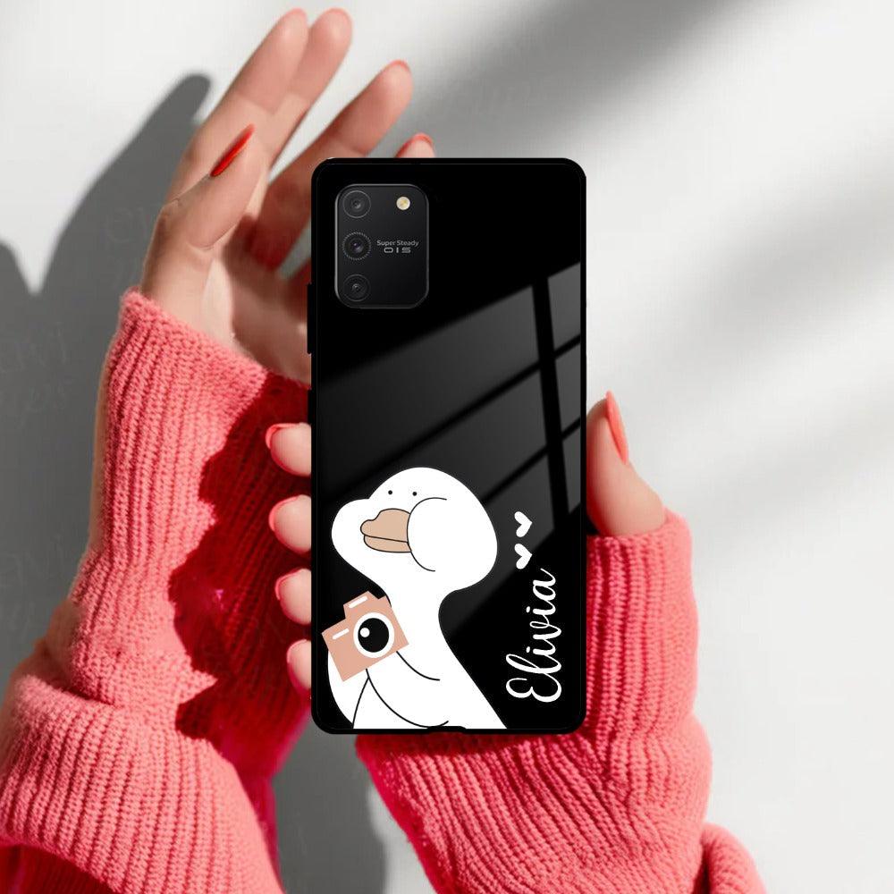 White Duck Glass Case Cover For Samsung - ShopOnCliQ