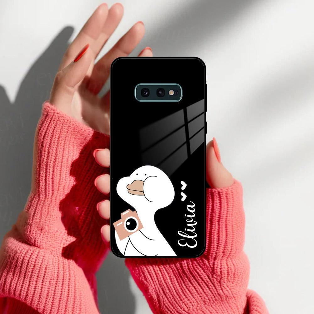 White Duck Glass Case Cover For Samsung - ShopOnCliQ