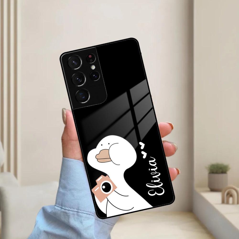 White Duck Glass Case Cover For Samsung - ShopOnCliQ