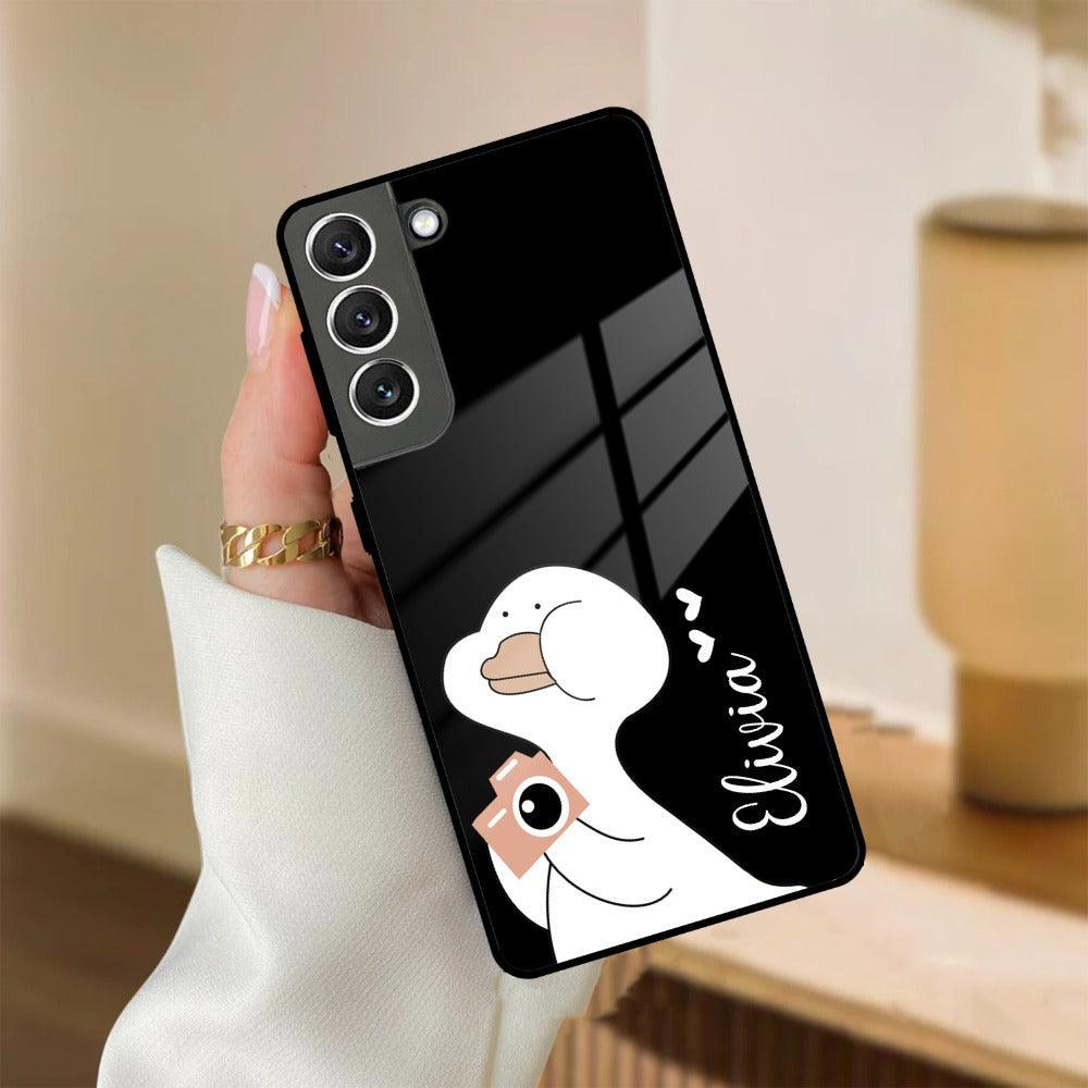 White Duck Glass Case Cover For Samsung - ShopOnCliQ