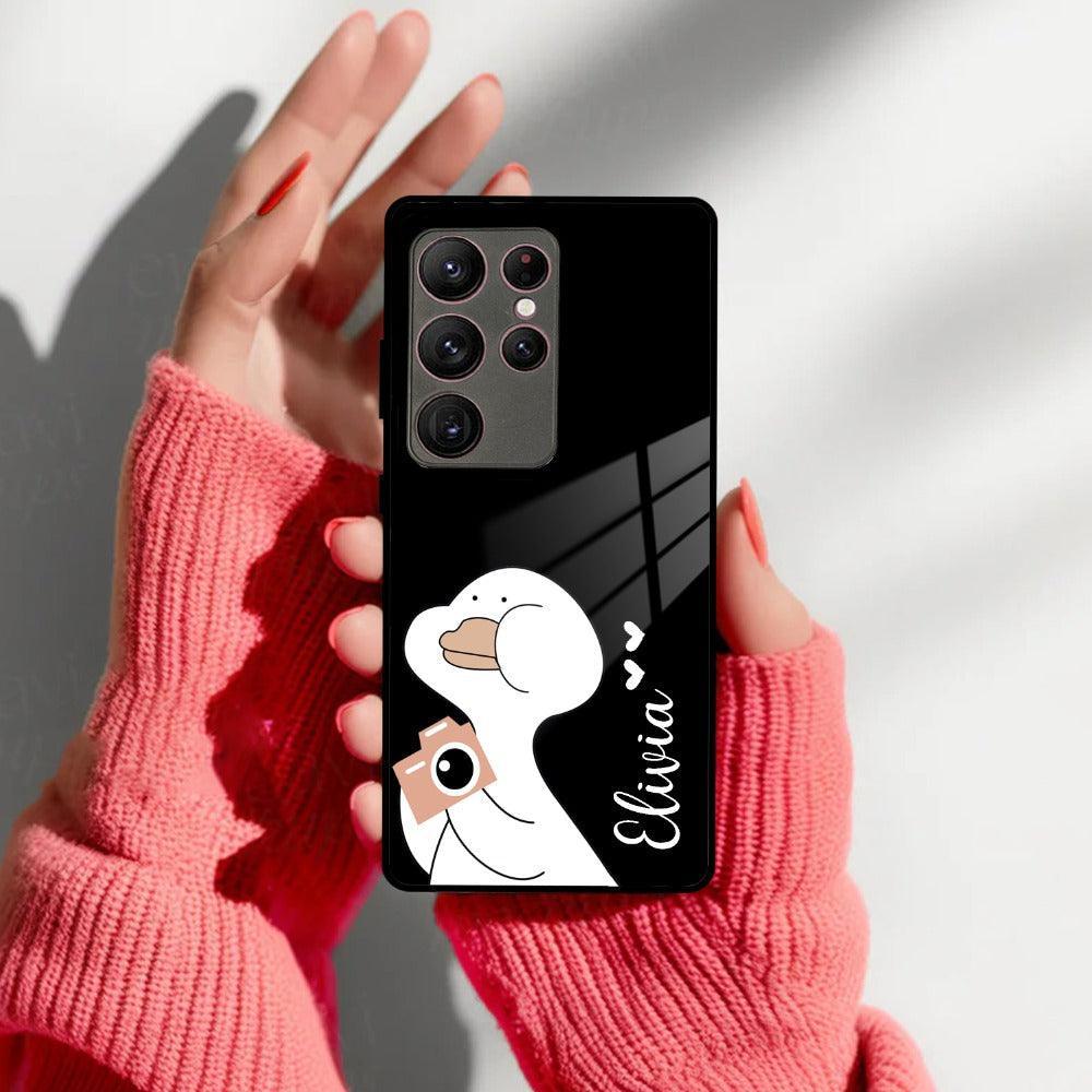 White Duck Glass Case Cover For Samsung - ShopOnCliQ