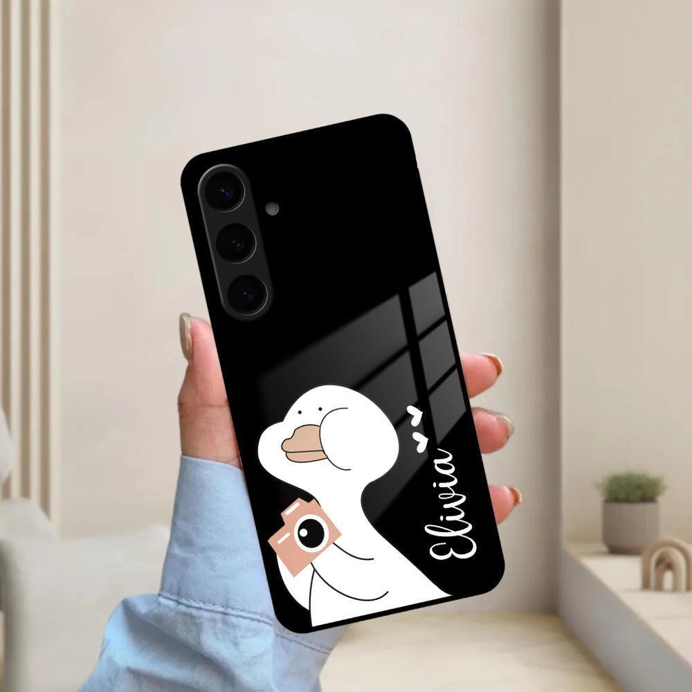 White Duck Glass Case Cover For Samsung - ShopOnCliQ