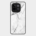 White Marble Patter Glass Case Cover For Iqoo Neo 10 5G