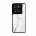 White Marble Patter Glass Case Cover For Motorola Edge 60 Pro 5G