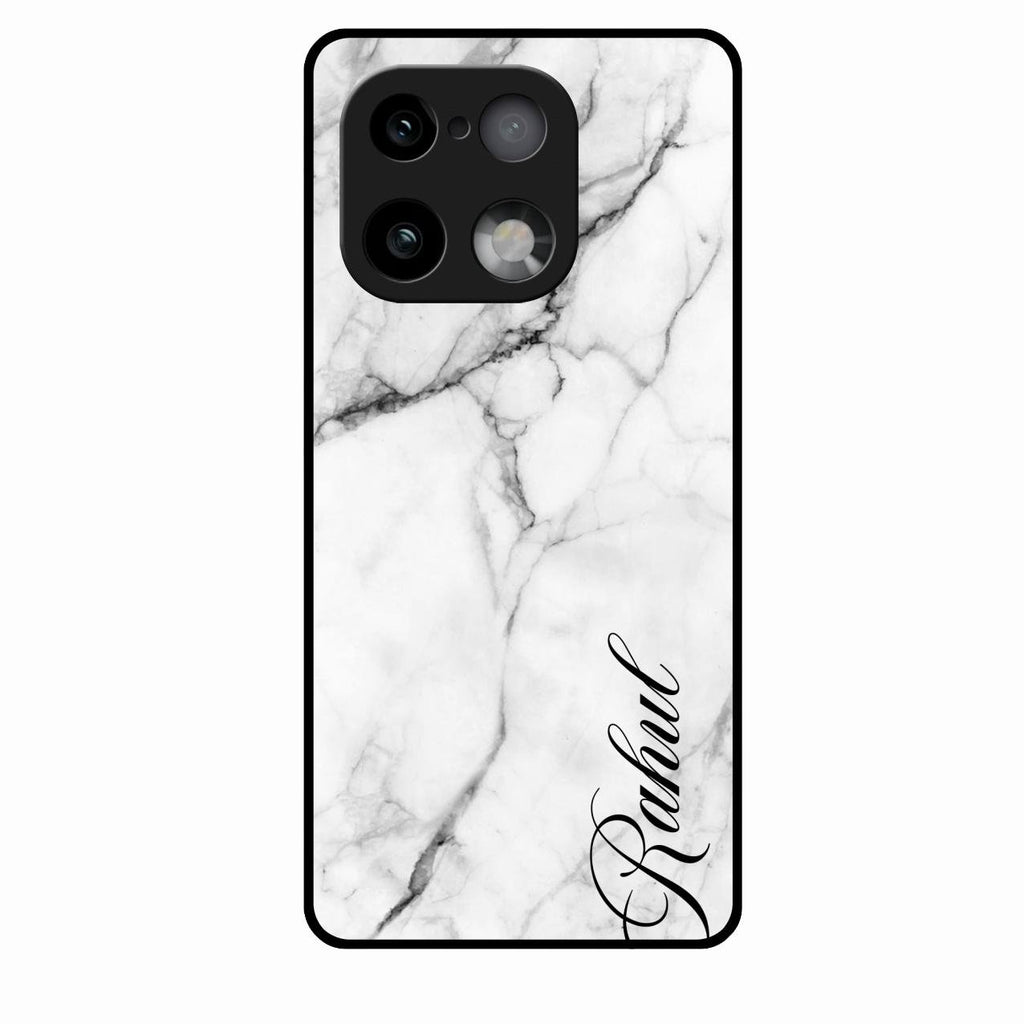 White Marble Patter Glass Case Cover For Realme 16 Pro Plus 5G