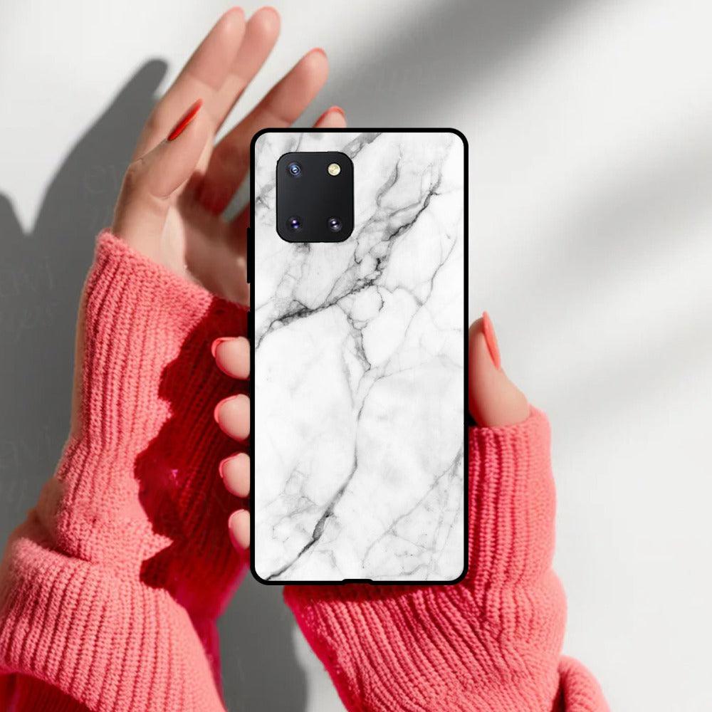 White Marble Patter Glass Case Cover for Samsung - ShopOnCliQ