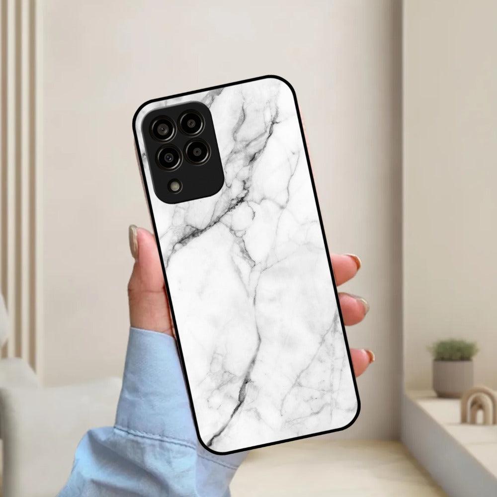 White Marble Patter Glass Case Cover for Samsung - ShopOnCliQ