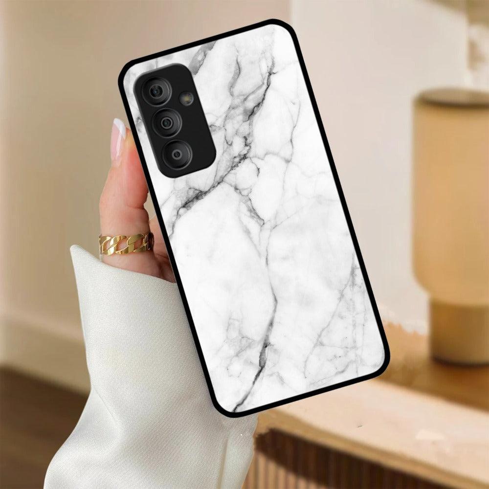 White Marble Patter Glass Case Cover for Samsung - ShopOnCliQ