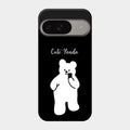 White Panda Glass Case Cover For Google Pixel 9 5G