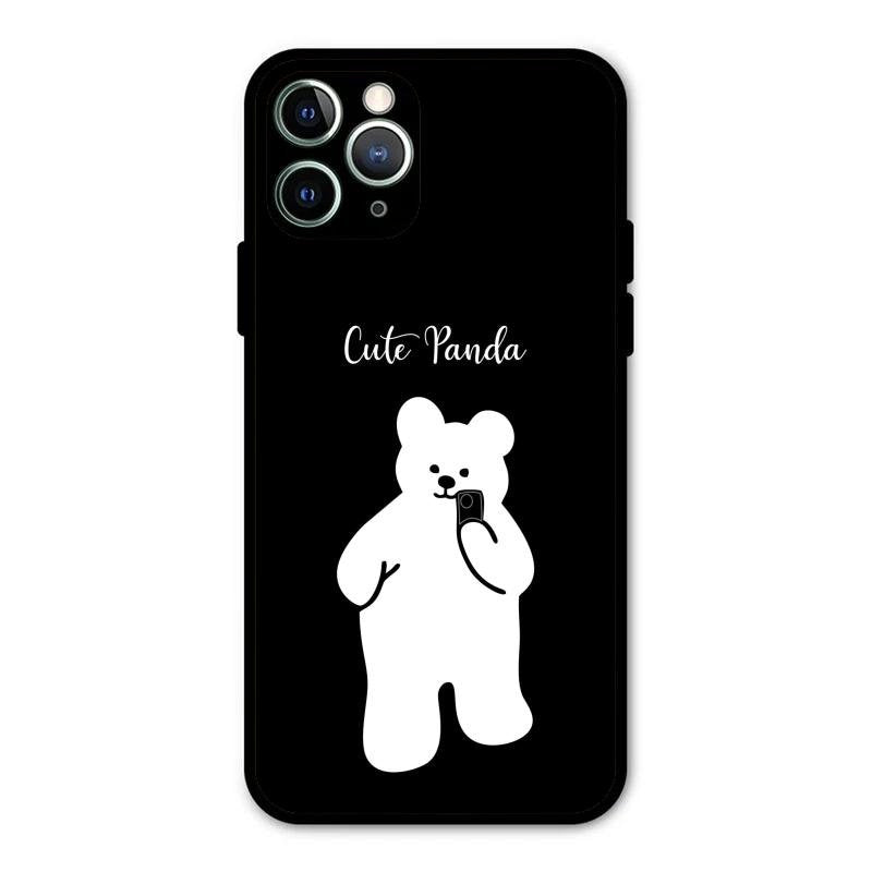 White Panda Glass Case Cover For iPhone 11 Pro Max