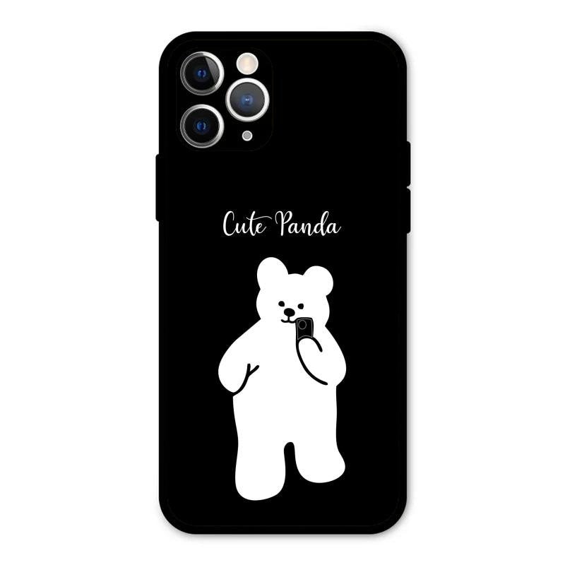 White Panda Glass Case Cover For iPhone 11 Pro