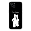 White Panda Glass Case Cover For iPhone 15 Plus