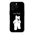 White Panda Glass Case Cover For iPhone 16 Pro