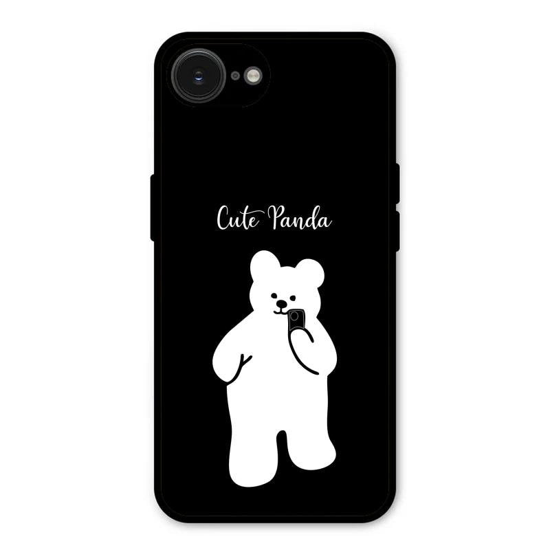 White Panda Glass Case Cover For iPhone 16e
