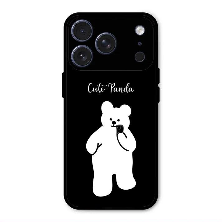 White Panda Glass Case Cover For iPhone 17 Pro Max