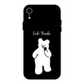 White Panda Glass Case Cover For iPhone XR