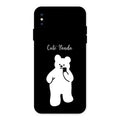 White Panda Glass Case Cover For iPhone XS Max