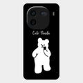 White Panda Glass Case Cover For Iqoo 12 5G