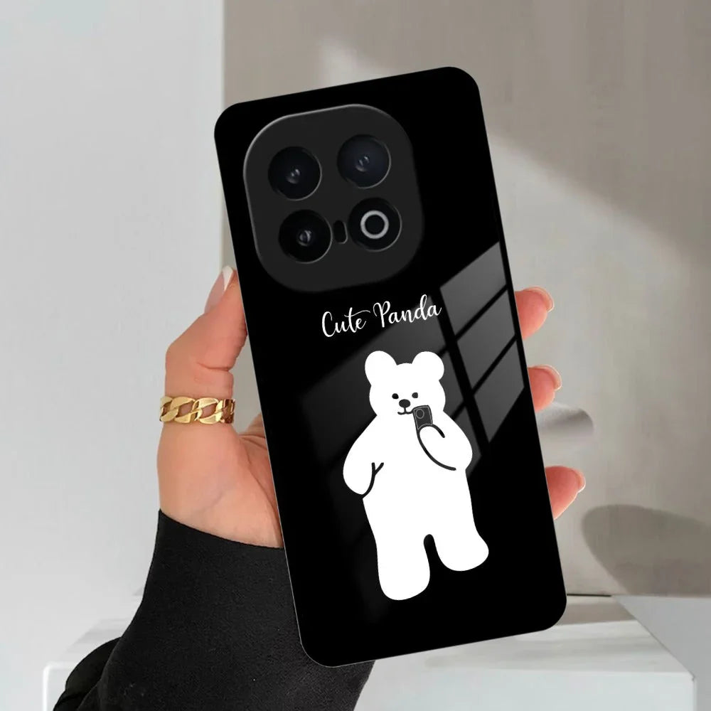 White Panda Glass Case Cover For iQOO - ShopOnCliQ