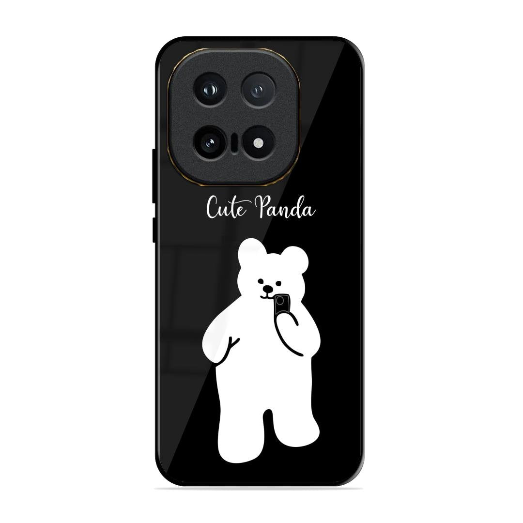 White Panda Glass Case Cover For iQOO 15 5G