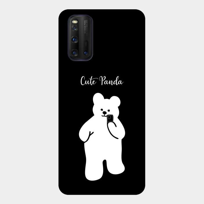 White Panda Glass Case Cover For Iqoo 3 5G