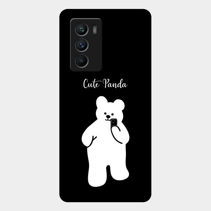 White Panda Glass Case Cover For Iqoo 9 Se 5G