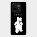 White Panda Glass Case Cover For Iqoo Neo 10 5G