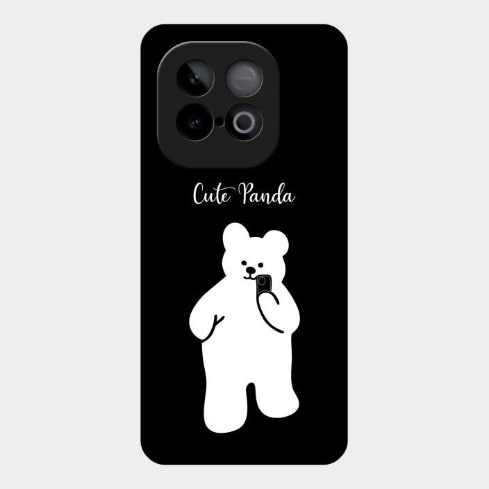 White Panda Glass Case Cover For Iqoo Neo 10 5G