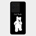 White Panda Glass Case Cover For Iqoo Neo 6 5G
