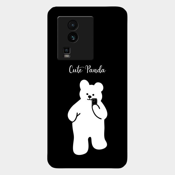 White Panda Glass Case Cover For Iqoo Neo 7 Pro 5G