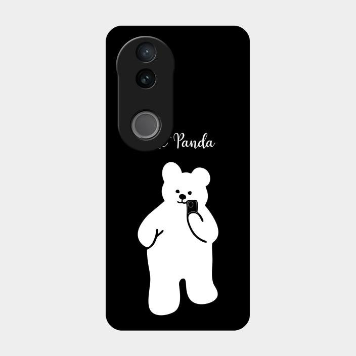 White Panda Glass Case Cover For Iqoo Z10R