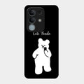 White Panda Glass Case Cover For iQOO Z10x 5G