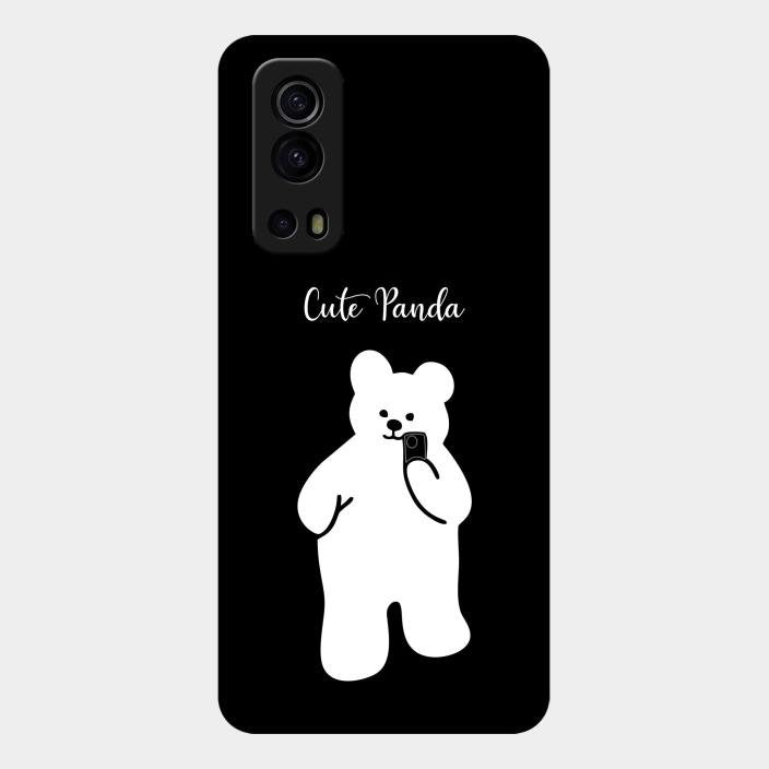 White Panda Glass Case Cover For Iqoo Z3 5G