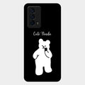 White Panda Glass Case Cover For Iqoo Z5 5G