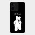 White Panda Glass Case Cover For Iqoo Z9 5G