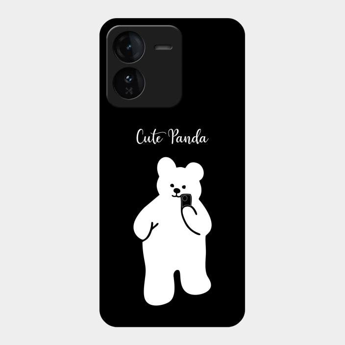 White Panda Glass Case Cover For Iqoo Z9 5G