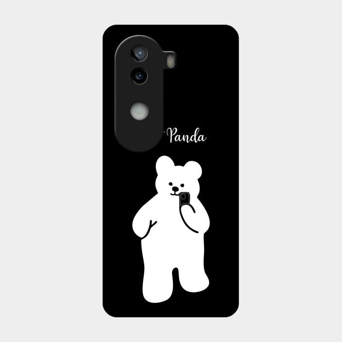 White Panda Glass Case Cover For Iqoo Z9S 5G