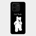 White Panda Glass Case Cover For Iqoo Z9X 5G