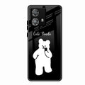 White Panda Glass Case Cover For Motorola Edge 40 5G