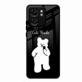 White Panda Glass Case Cover For Motorola Edge 40