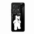 White Panda Glass Case Cover For Motorola Edge 50 Pro