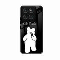 White Panda Glass Case Cover For Motorola G57 Power 5G