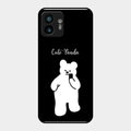 White Panda Glass Case Cover For Nothing Phone 2